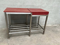 Rvs snijtafel werktafel - afbeelding 2 van  3