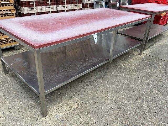 Rvs snijtafel - afbeelding 1 van  2