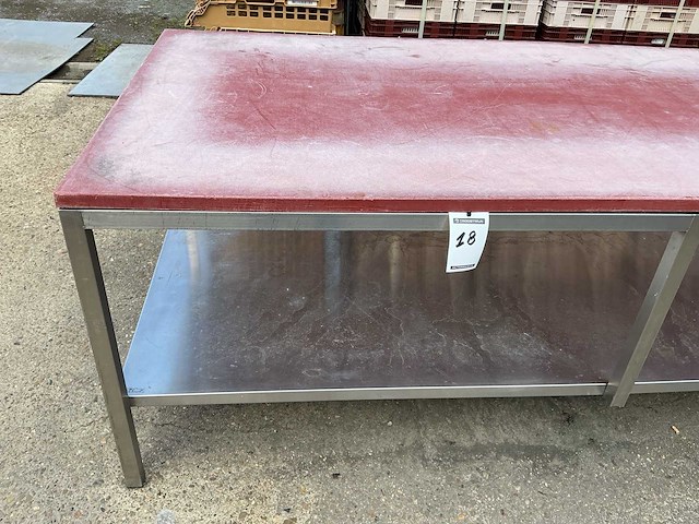 Rvs snijtafel - afbeelding 2 van  2