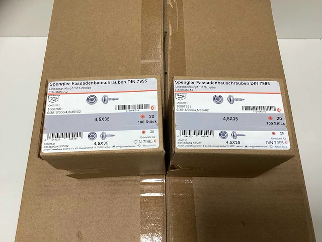 Rvs spenglerschroef / gevelschroef a2 4,5 x 35 mm 3600 stuks - afbeelding 2 van  6