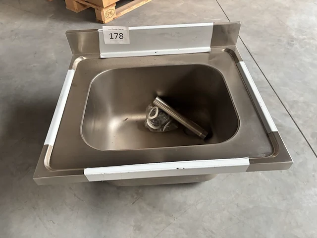 Rvs spoelbak 70x70cm - afbeelding 1 van  2