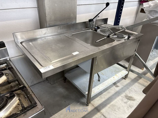 Rvs spoelbak ggmgastro - afbeelding 1 van  5