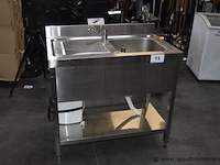 Rvs spoeltafel ggm gastro - afbeelding 1 van  2