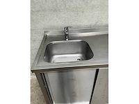 Rvs spoeltafel met boiler - afbeelding 4 van  6