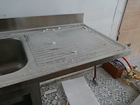 Rvs spoeltafel met opbergruimte - afbeelding 4 van  4