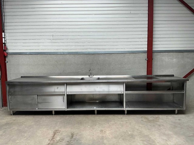 Rvs spoeltafel werktafel - afbeelding 2 van  8