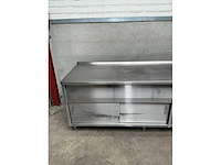 Rvs spoeltafel werktafel - afbeelding 7 van  8