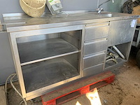 Rvs spoeltafel - afbeelding 1 van  7