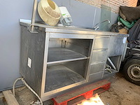 Rvs spoeltafel - afbeelding 2 van  7