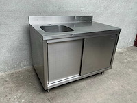 Rvs spoeltafel - afbeelding 1 van  5