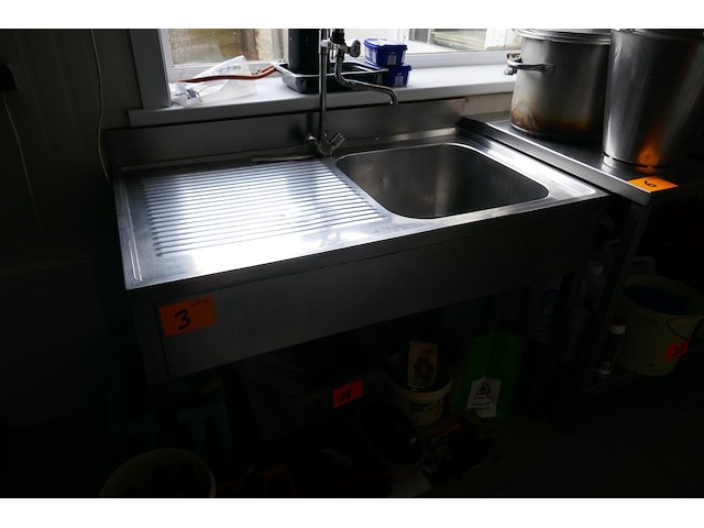 Rvs spoeltafel - afbeelding 1 van  4