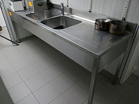 Rvs spoeltafel - afbeelding 1 van  3