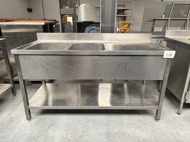 Rvs spoeltafel - afbeelding 1 van  4