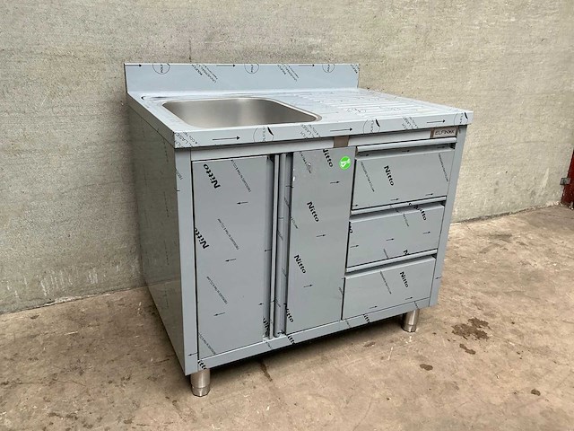 Rvs spoeltafel - afbeelding 1 van  5