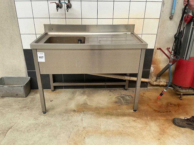 Rvs spoeltafel - afbeelding 1 van  3