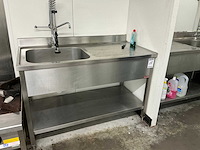 Rvs spoeltafel - afbeelding 1 van  3