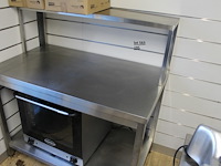 Rvs tafel met verhoog - afbeelding 1 van  2