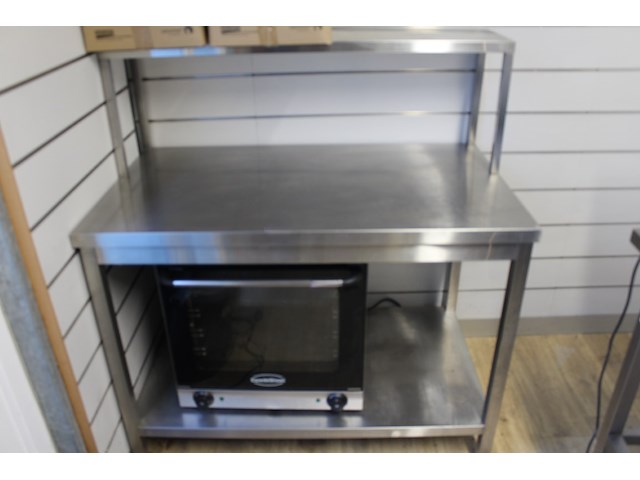 Rvs tafel met verhoog - afbeelding 2 van  2