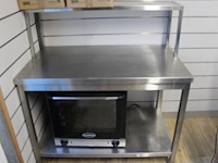 Rvs tafel met verhoog - afbeelding 2 van  2