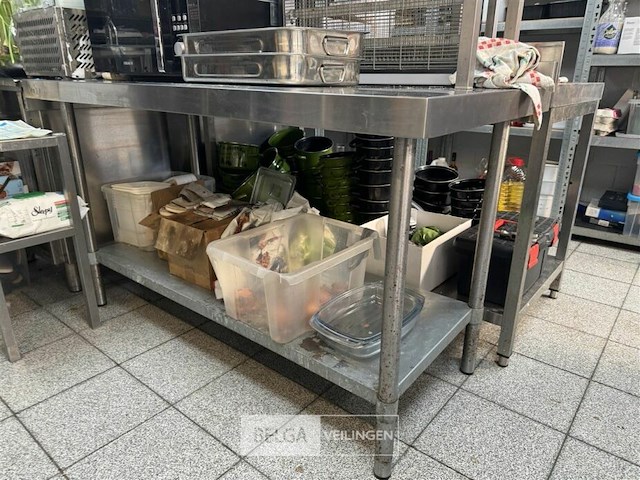 Rvs tafel + opzetstuk - afbeelding 2 van  5