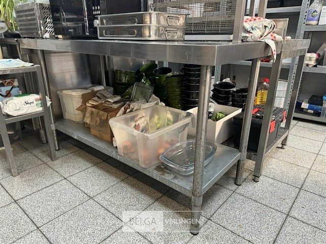 Rvs tafel + opzetstuk - afbeelding 3 van  5