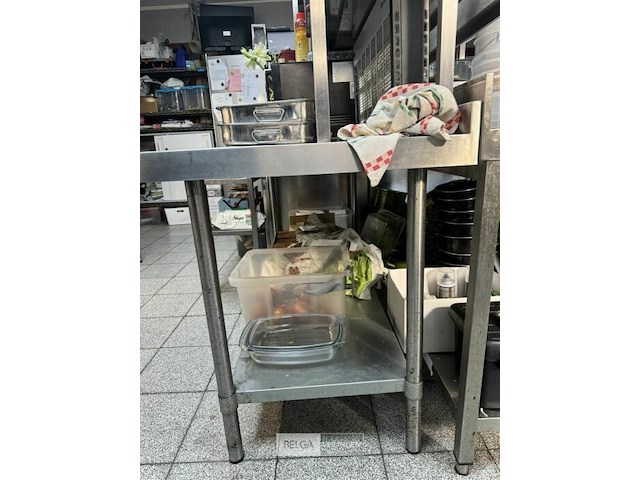 Rvs tafel + opzetstuk - afbeelding 4 van  5