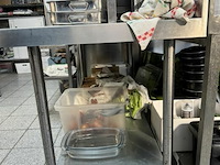 Rvs tafel + opzetstuk - afbeelding 4 van  5