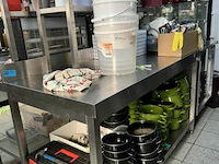 Rvs tafel + opzetstuk - afbeelding 1 van  6