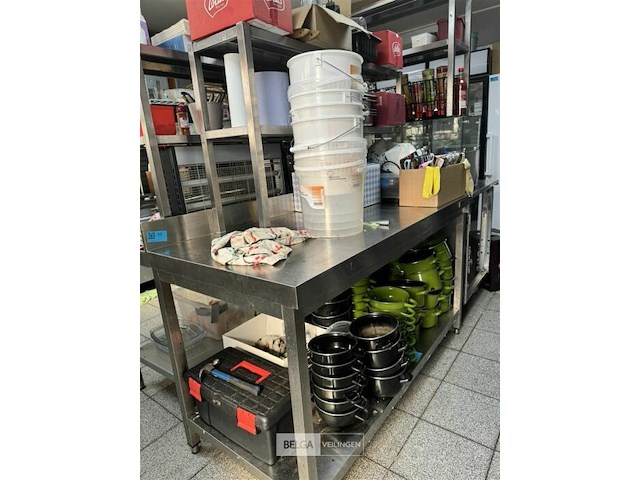 Rvs tafel + opzetstuk - afbeelding 3 van  6