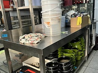 Rvs tafel + opzetstuk - afbeelding 3 van  6