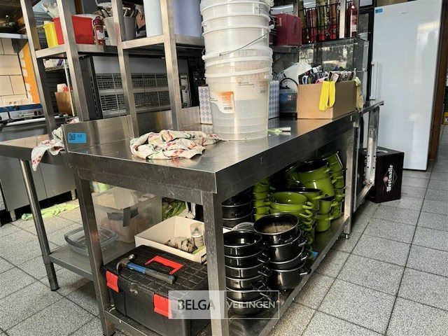 Rvs tafel + opzetstuk - afbeelding 5 van  6