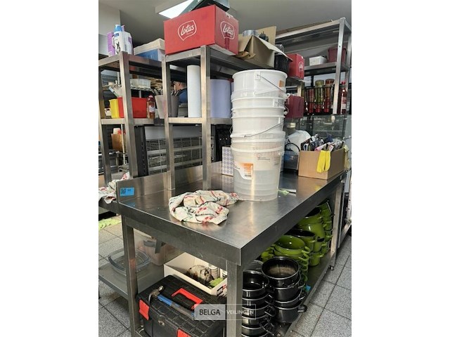 Rvs tafel + opzetstuk - afbeelding 6 van  6