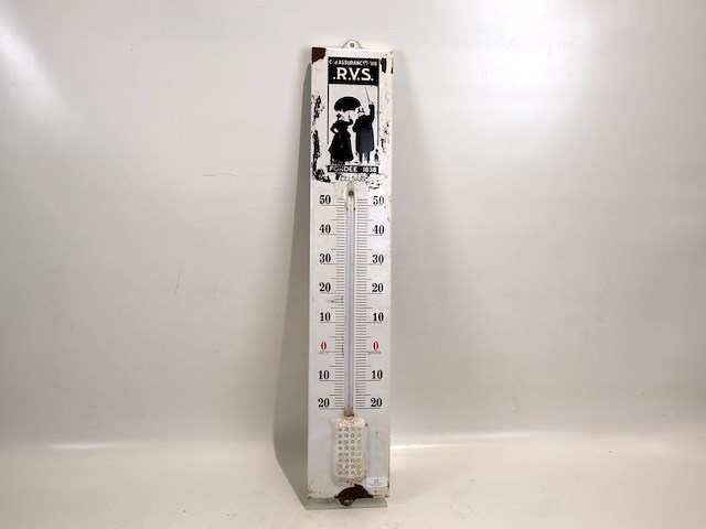 Rvs thermometer emaille - afbeelding 1 van  9