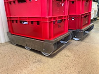 Rvs transportkar (3x) - afbeelding 2 van  2