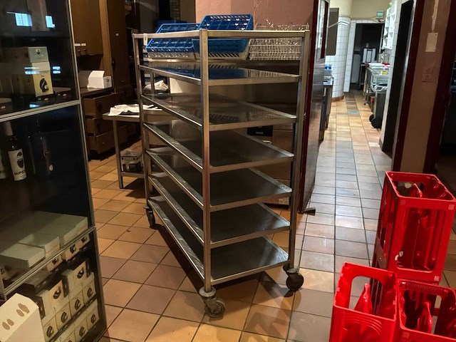 Rvs transportkar - afbeelding 2 van  3