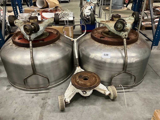 Rvs transportkuip (2x) - afbeelding 1 van  4