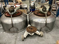 Rvs transportkuip (2x) - afbeelding 1 van  4