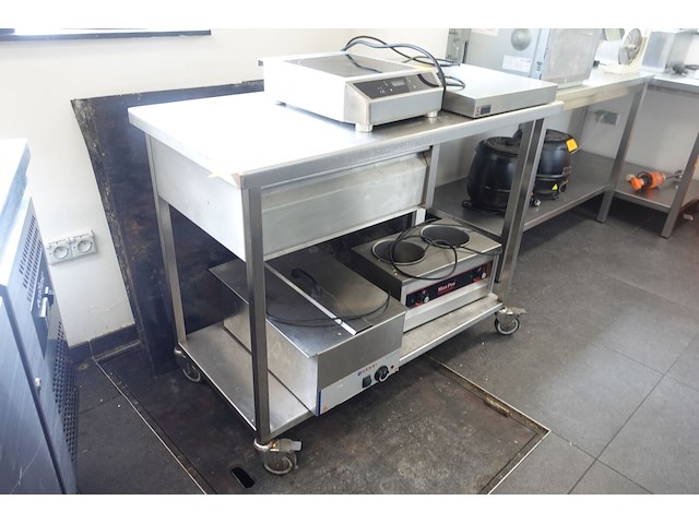 Rvs verrijbare tafel - afbeelding 2 van  2