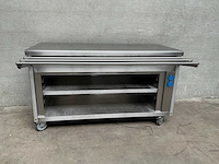 Rvs verrijdbare werktafel - afbeelding 2 van  4