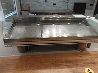 Rvs vitrine koeltoonbank monelletta