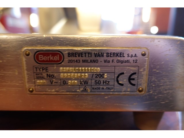 Rvs vleessnijmachine berkel - afbeelding 6 van  6