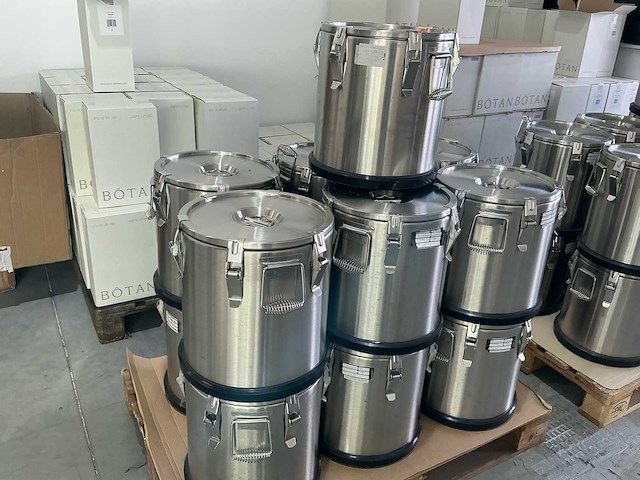 Rvs voedselcontainer 20l overige keukenbenodigdheden (7x) - afbeelding 2 van  4