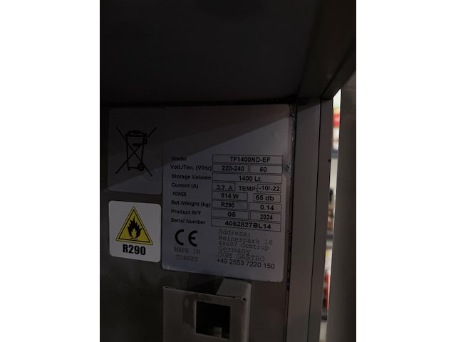 Rvs vrieskast met 2 deuren ggmgastro - afbeelding 3 van  8