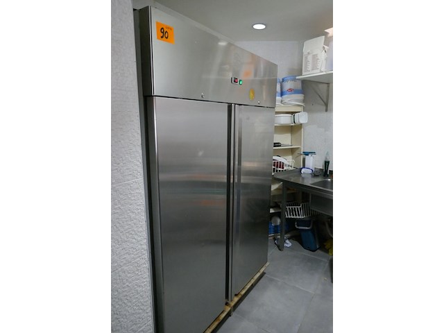 Rvs vrieskast met dubbele deur ggmgastro - afbeelding 1 van  5