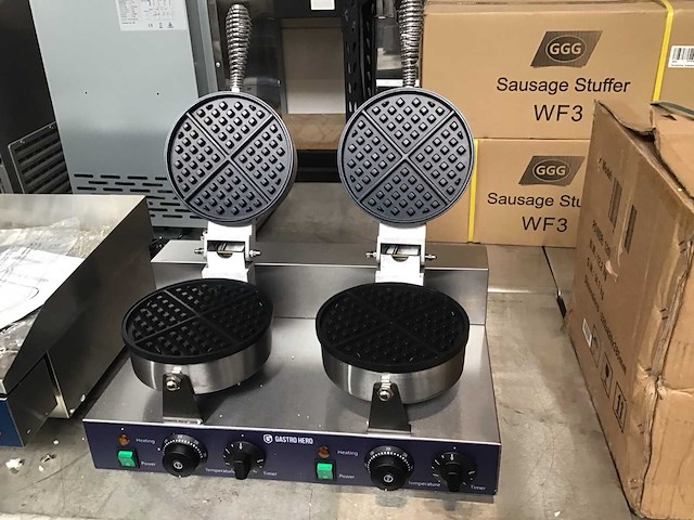 Rvs wafelijzer machine - afbeelding 1 van  5