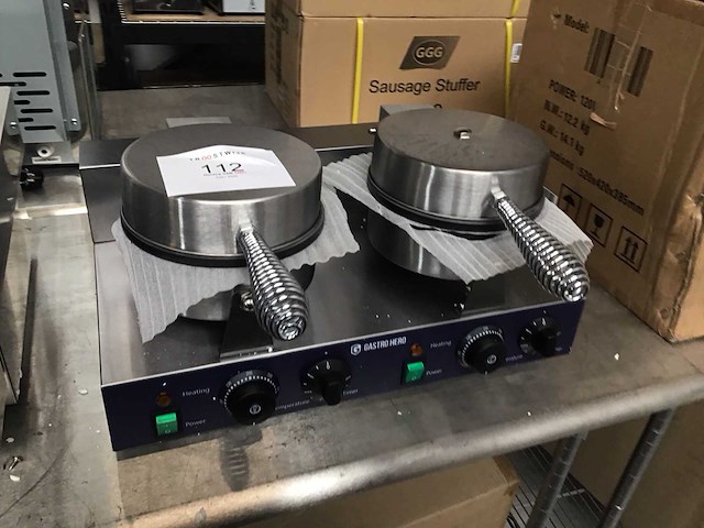 Rvs wafelijzer machine - afbeelding 3 van  5
