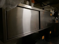 Rvs wandkast met 2 schuifdeuren - afbeelding 2 van  3