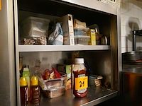 Rvs wandkast met 2 schuifdeuren - afbeelding 3 van  3