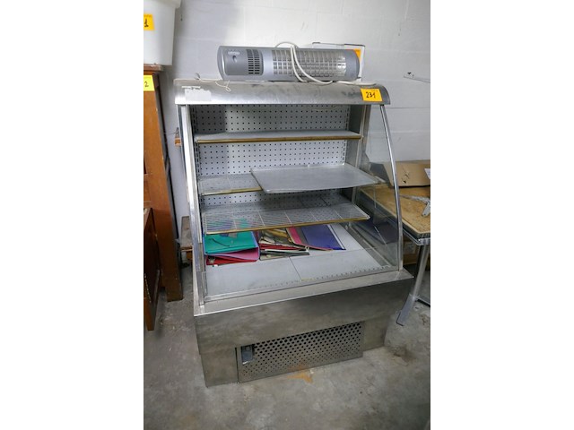 Rvs wandkoeling vitrine + terrasverwarmer - afbeelding 1 van  4