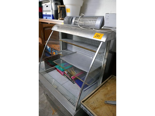 Rvs wandkoeling vitrine + terrasverwarmer - afbeelding 2 van  4